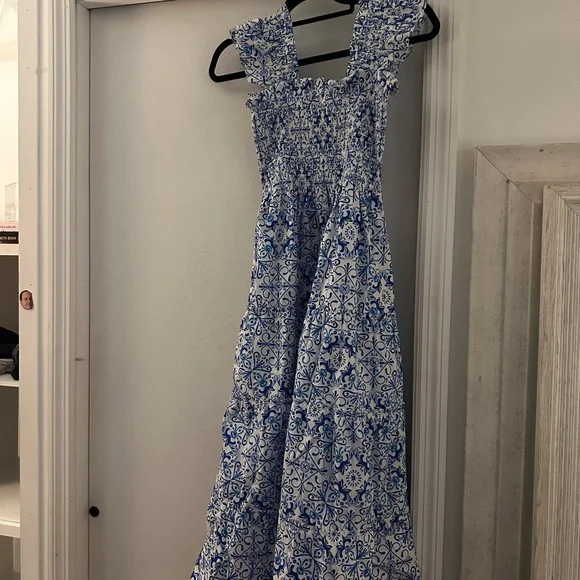 Hill House Blue and White Nap Dress - Picture 2 of 4